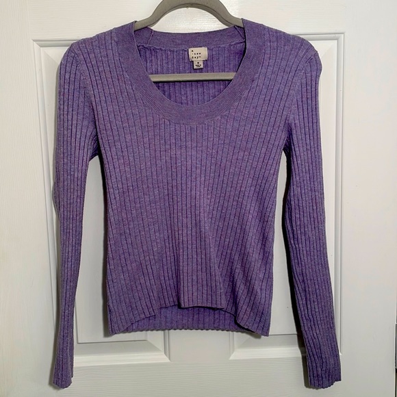 A New Day Purple Crew Neck Sweater - Picture 1 of 4